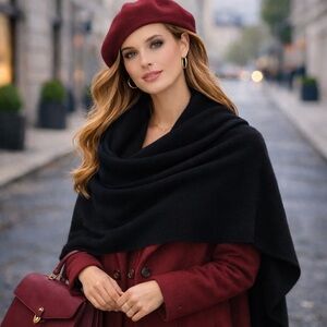 Charter Club Cashmere Black Wrap